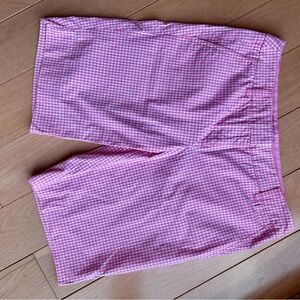 New York & Company Pink Flat Front Shorts